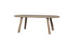 Miniature Table à manger ovale 220x90 cm chêne gris Tablo 1