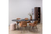 Miniature Table à manger ovale 220x90cm Chêne noir Arthur 2