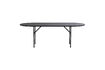 Miniature Table à manger ovale 220x90cm Chêne noir Arthur 4