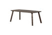 Miniature Table à manger ovale danois 220x100 cm chêne brun mystic Tablo 3