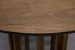 Miniature Table à manger ronde en bois brun Barlet 3