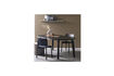 Miniature Table à manger ronde extensible chêne noir LANGE JAN 3
