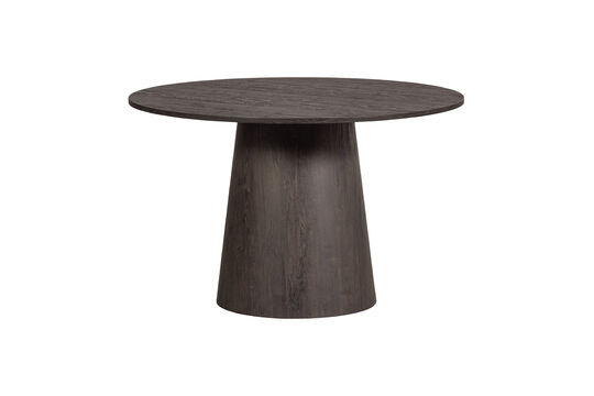 Table à manger ronde Ø120 cm MDF marron foncé Maan Détouré