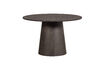 Miniature Table à manger ronde Ø120 cm MDF marron foncé Maan 1