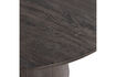 Miniature Table à manger ronde Ø120 cm MDF marron foncé Maan 2