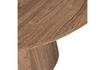 Miniature Table à manger ronde Ø120 cm MDF noyer MAAN 4