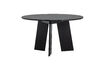 Miniature Table à manger ronde Ø129 cm chêne noir FRIES 1