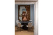 Miniature Table à manger ronde Ø140 cm MDF marron foncé Oona 2