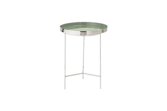 Table à plateau vert en aluminium Sola Détouré