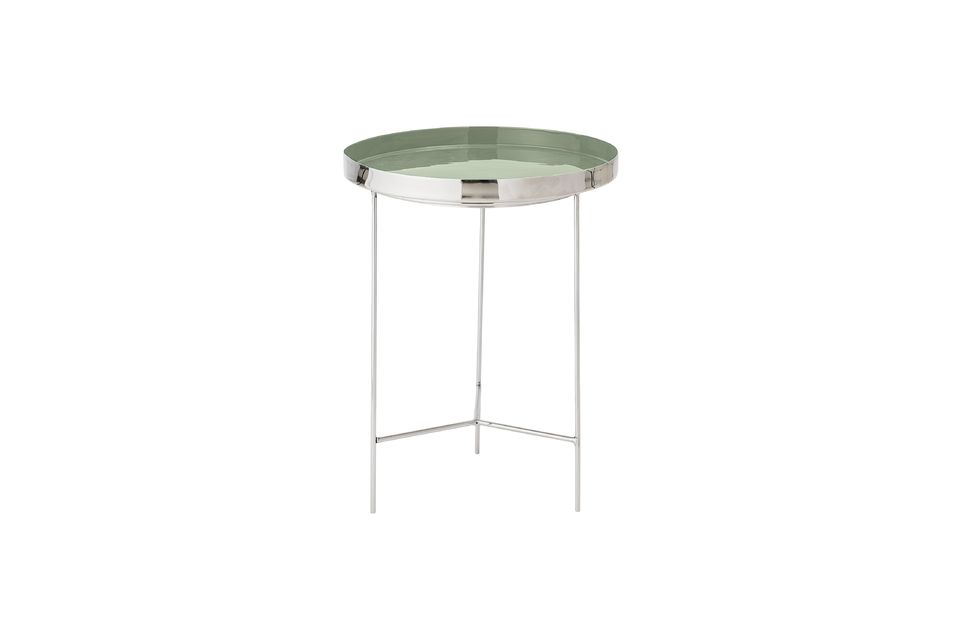 Table à plateau vert en aluminium Sola Bloomingville