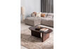 Miniature Table basse 110x60 cm bois de manguier noyer Seam 3