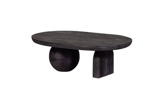 Table basse 110x72 cm manguier noir Steppe