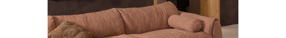 Mise en avant matière Table basse 140x60 cm MDF marron foncé Lion