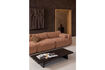 Miniature Table basse 140x60 cm MDF marron foncé Lion 2