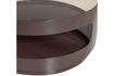 Miniature Table basse 70 cm métal et verre marron SERO 6