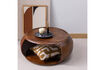 Miniature Table basse 72x72 cm bois de manguier brun Cole 2