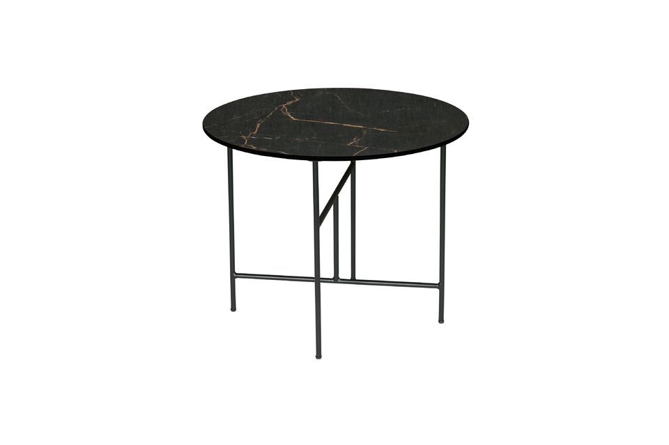 Table basse avec marbre noir Vida Woood