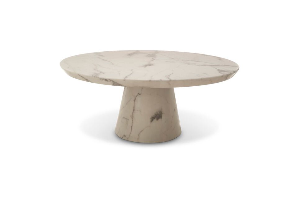 Table basse blanche Disc Pols Potten