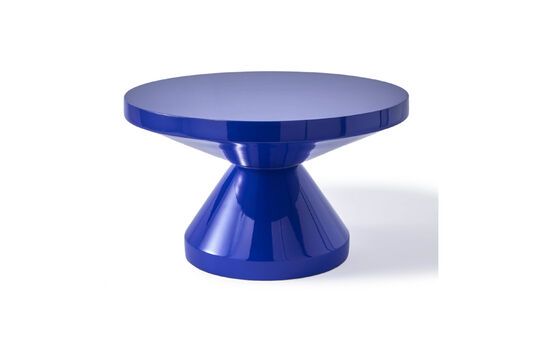 Table basse bleu foncé Zig Zag Détouré