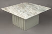 Miniature Table basse carrée en marbre beige Clayton 4