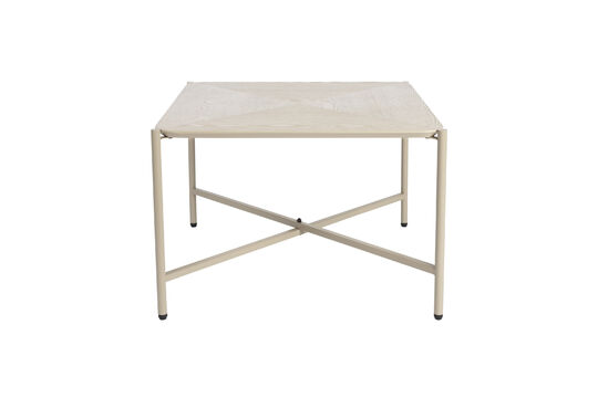 Voir la fiche produit table basse carrée en métal beige Marcio Table basse carrée en métal beige Marcio