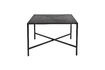 Miniature Table basse carrée en métal noir Marcio 1
