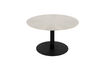 Miniature Table basse en acier argent Snow Brushed 12
