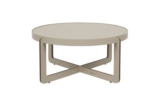 Table basse en acier beige Centre Détouré