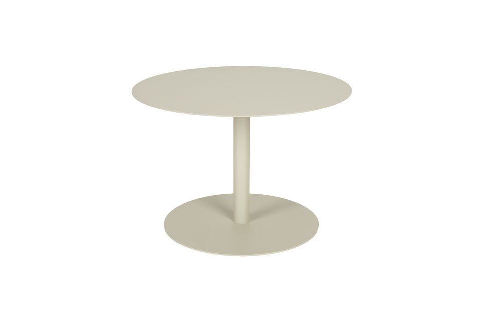 Table basse en acier beige Snow Zuiver