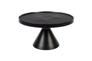 Table basse en aluminium noir Floss