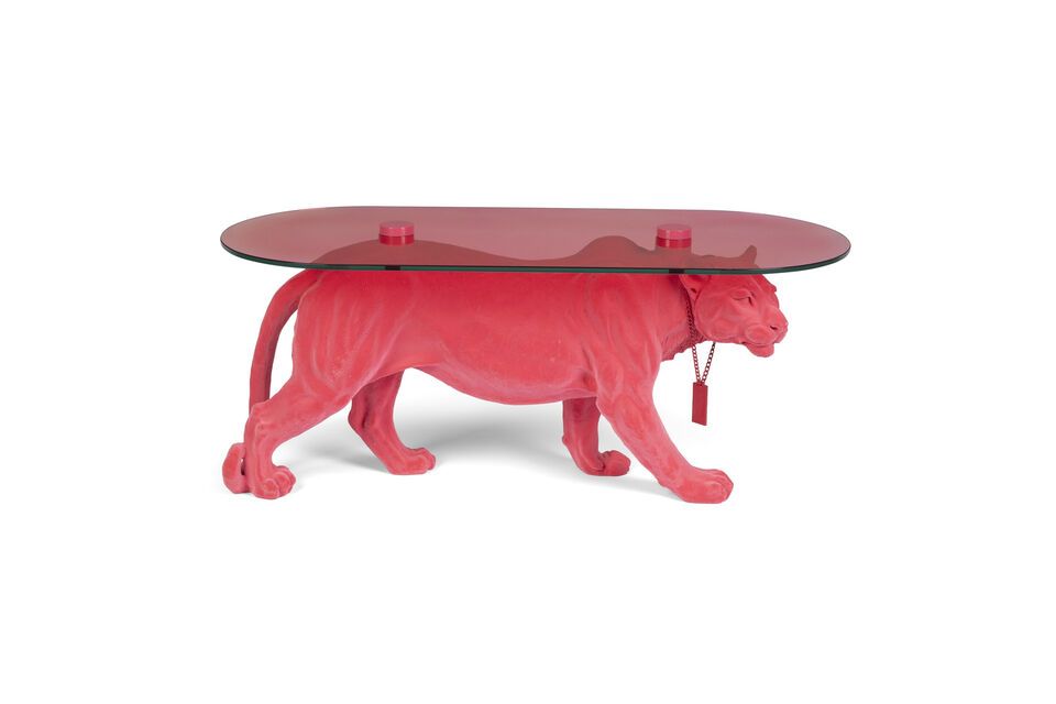 Table basse en aluminium rose Dope - 4