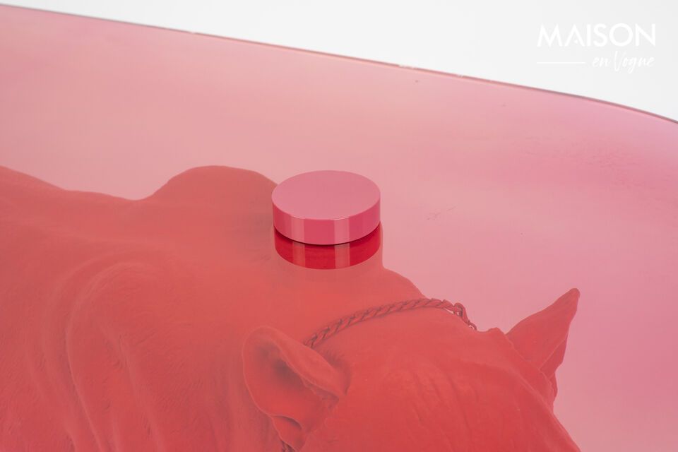 Table basse en aluminium rose Dope - 6