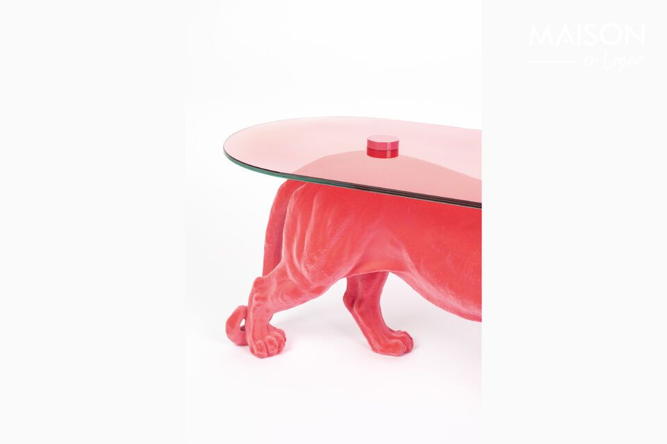 Table basse en aluminium rose Dope - 7