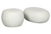 Miniature Table basse en argile blanche Pebble 3