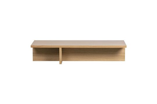 Table basse en bois beige Angle