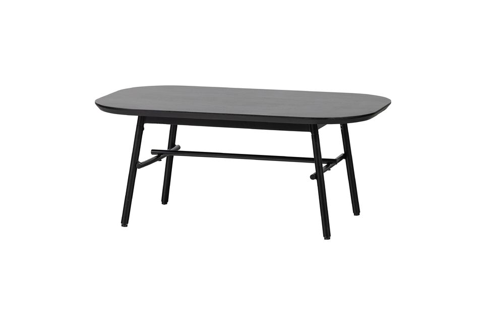 Table basse en bois de manguier et métal noir Elegance Vtwonen