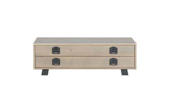 Table basse en chêne massif beige Derby Détouré