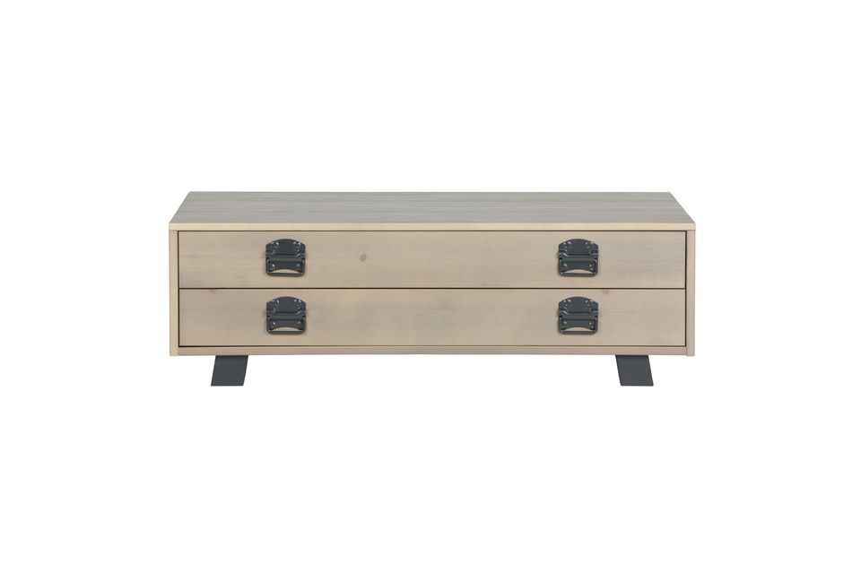 Table basse en chêne massif beige Derby Woood