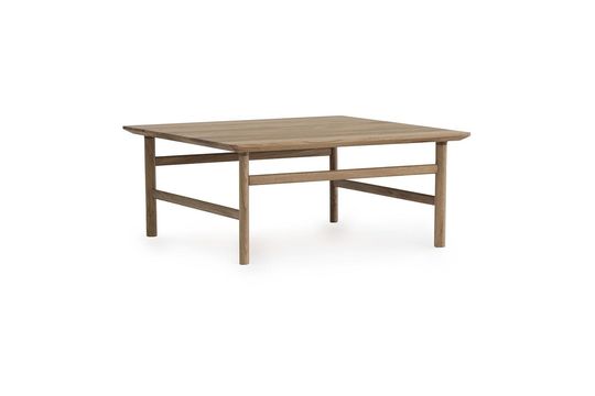 Table basse en chêne massif marron Grow