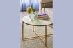 Miniature Table basse en fer laiton Pond 3