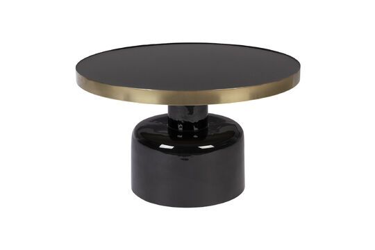 Table basse en fer noir Glam