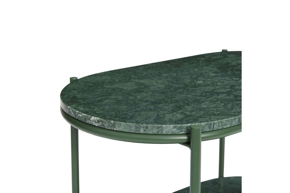 Table basse en métal vert foncé Nusa - 7