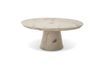 Miniature Table basse en pierre blanche Disc 1