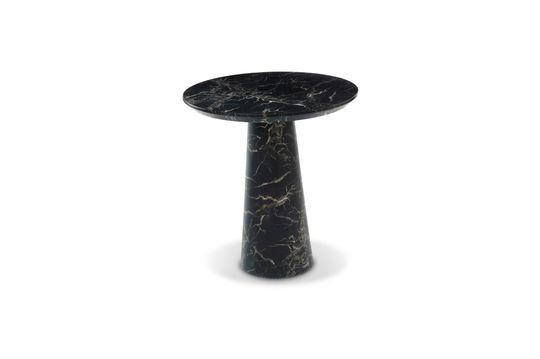 Table basse en pierre noire Disc Détouré