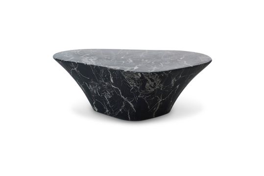Table basse en pierre noire Oval