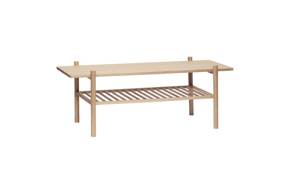 Table basse en placage de chêne clair Acorn Hübsch