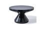 Miniature Table basse en polyester noir Zig Zag Détouré