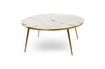 Miniature Table basse en résine blanc Gold Feet 1