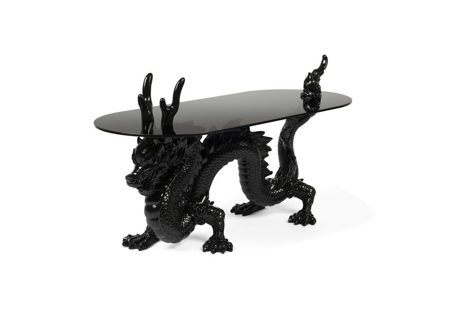 Table basse en résine noir Dragonized Bold Monkey