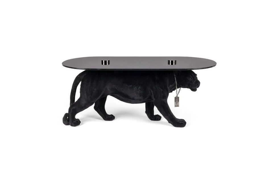 Table basse en résine noire Dope As Hell Bold Monkey